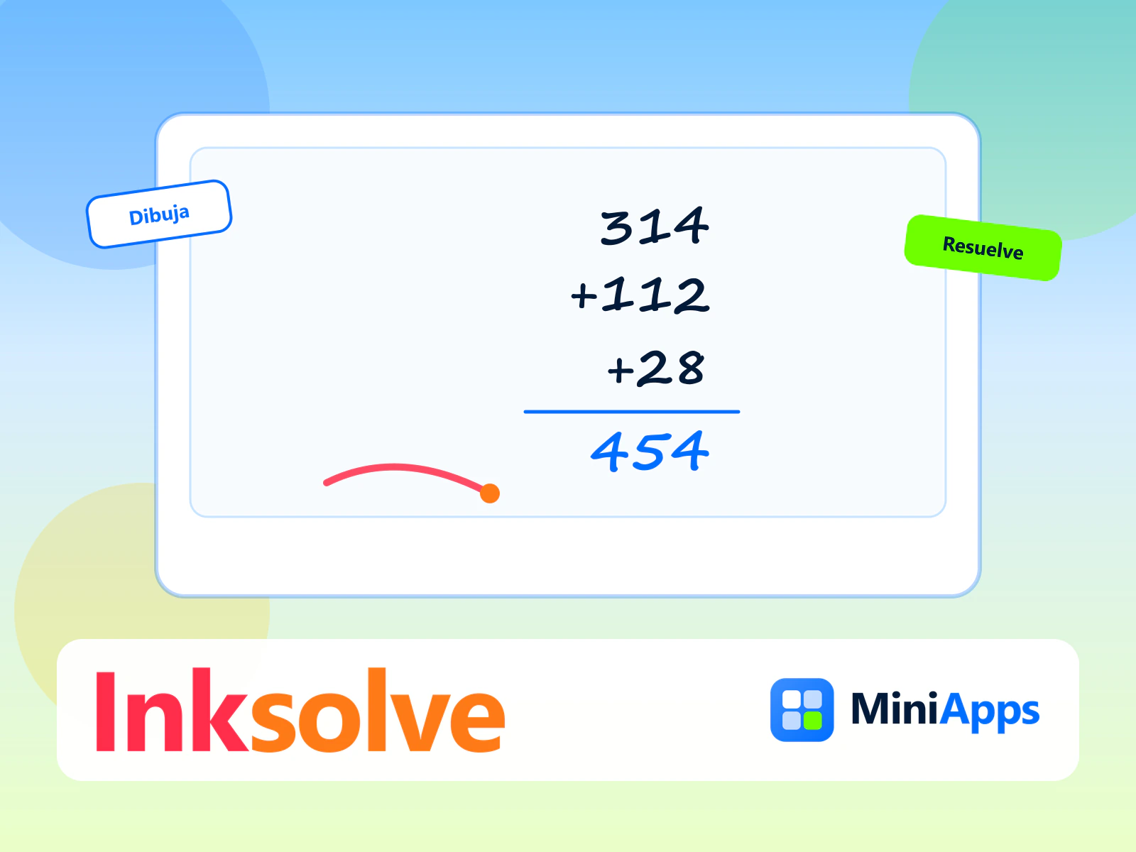 Inksolve — free handwritten calculator: draw and solve