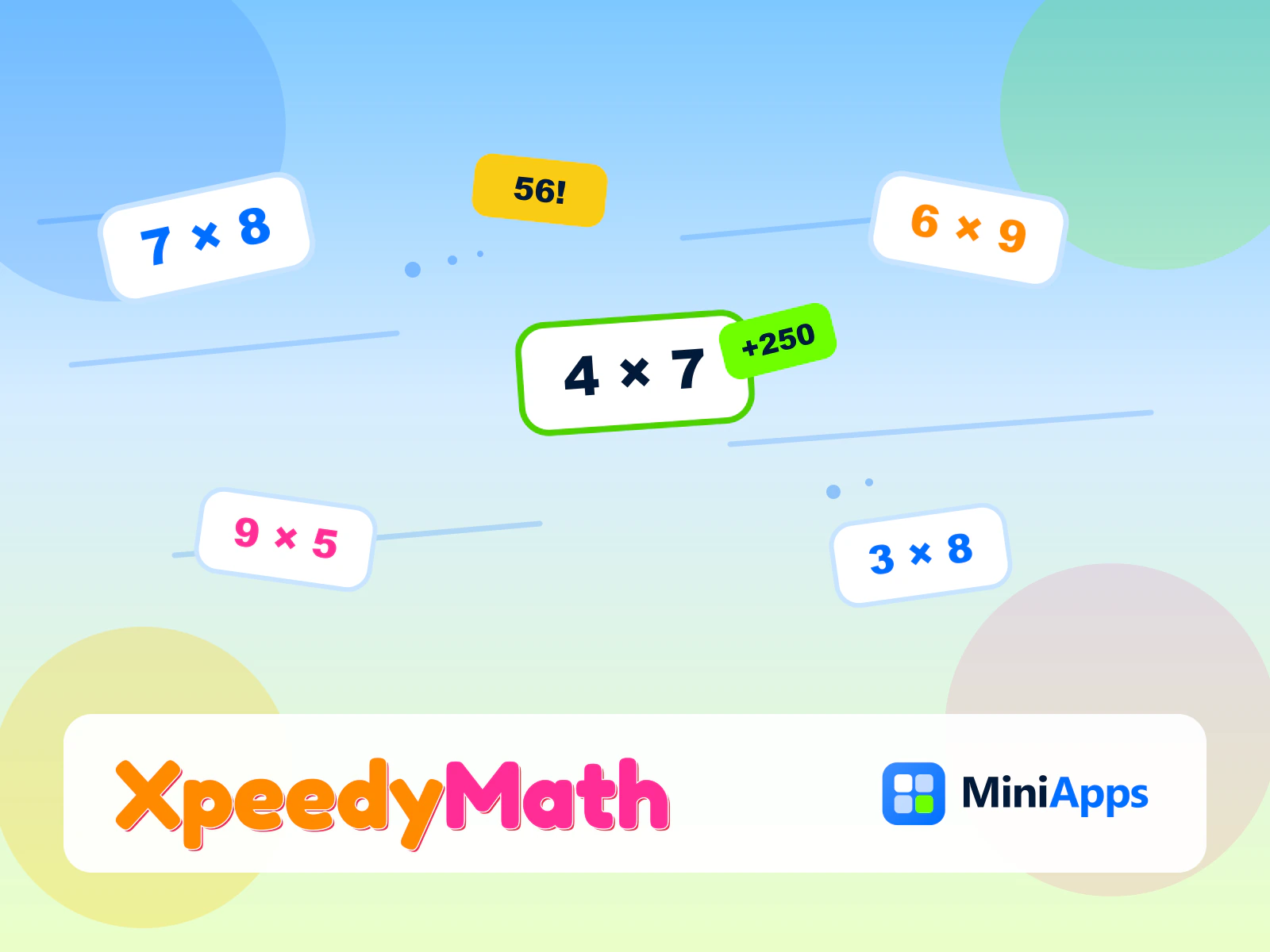 XpeedyMath — free arcade multiplication tables educational game